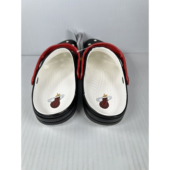 Crocs NBA Miami Heat Classic Clogs Mens Size 10 208861-001 Basketball NEW - Picture 4 of 7